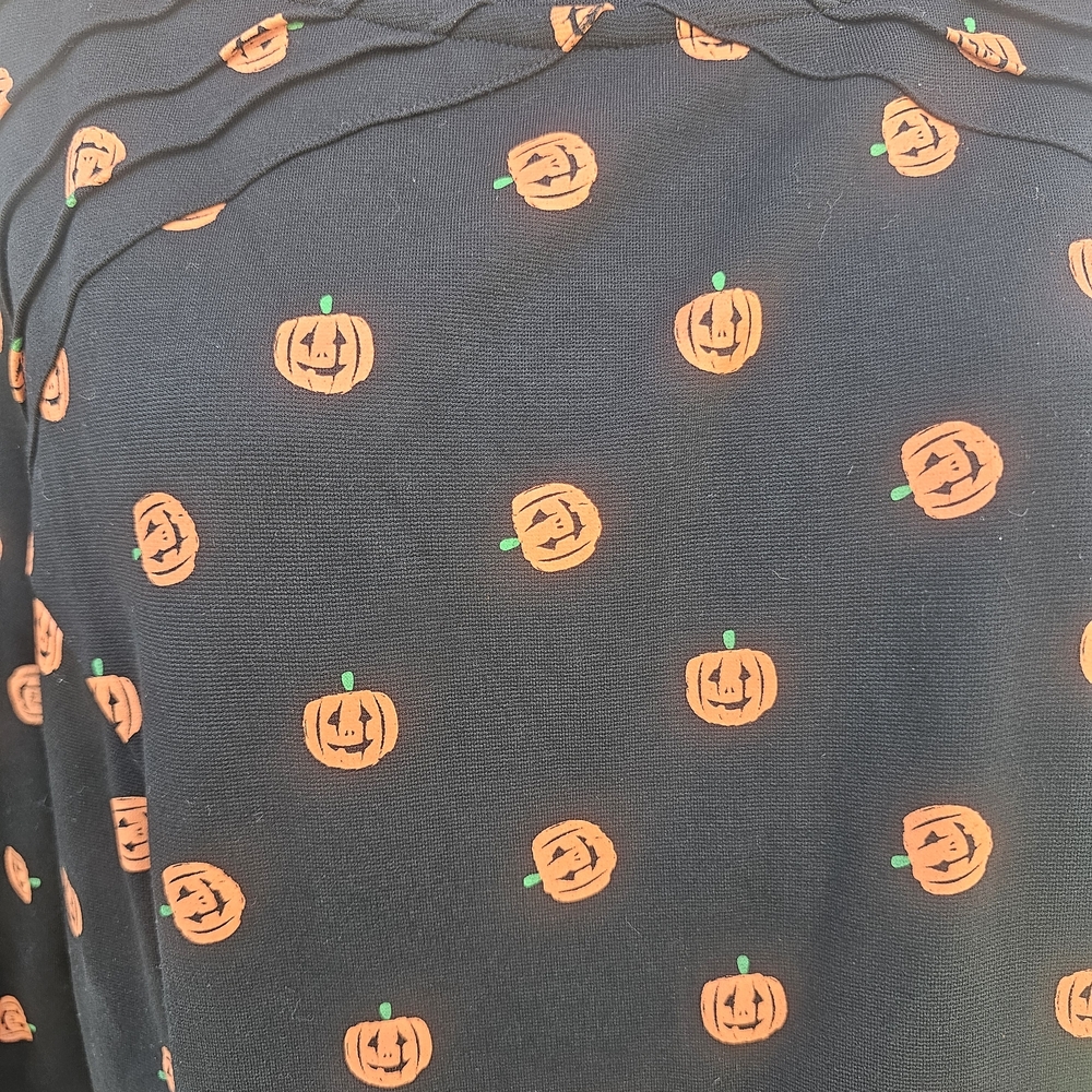 Modcloth Black and Orange Polka Dot Dress - Picture 8 of 14
